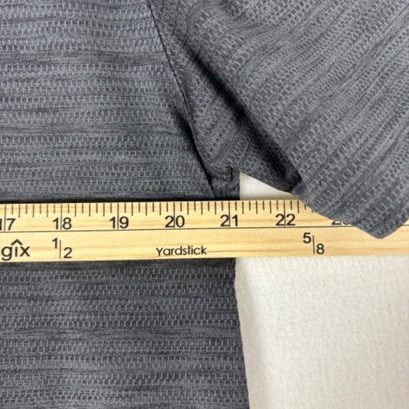 Haggar Cool 18 Marbled Gray Stripes Size L Golf Polo - Picture 8 of 10